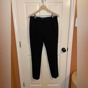 Theory Izelle P2 Modern Crepe Black Trouser Pants Womens Size 8